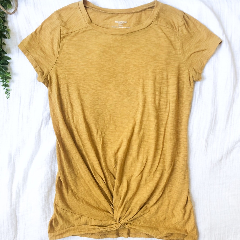 Maternity Front Knot Tee Shirt